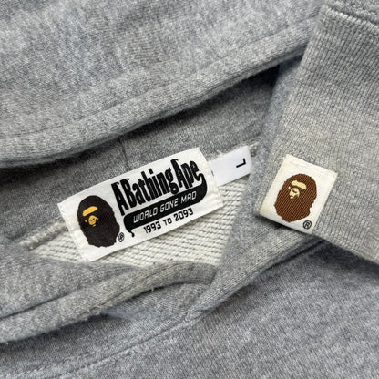 [L] Bape Side-Zip Shark Hoodie