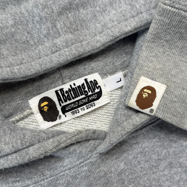 [L] Bape Side-Zip Shark Hoodie