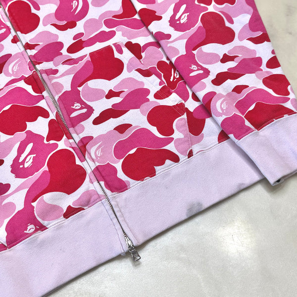 [XL] Bape Pink ABC Camo Shark Hoodie
