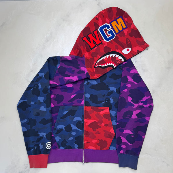 [2XL] Bape Crazy Camo Shark Hoodie