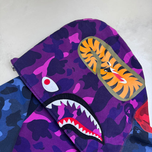 [2XL] Bape Crazy Camo Shark Hoodie
