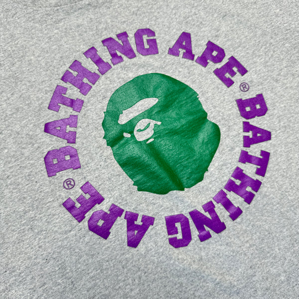 [XL] Bape Purple Green Ape Head Tee