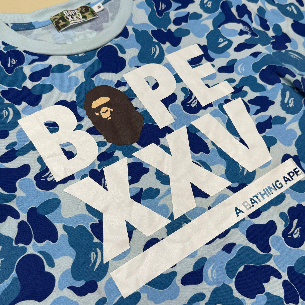 [M] Bape Blue ABC Camo XXV Tee
