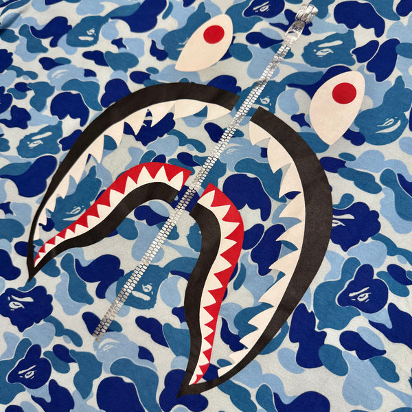 [3XL] Bape Blue ABC Camo Shark Tee