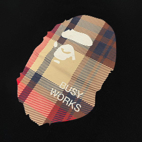 [XL] OG Bape Plaid Ape Face Tee