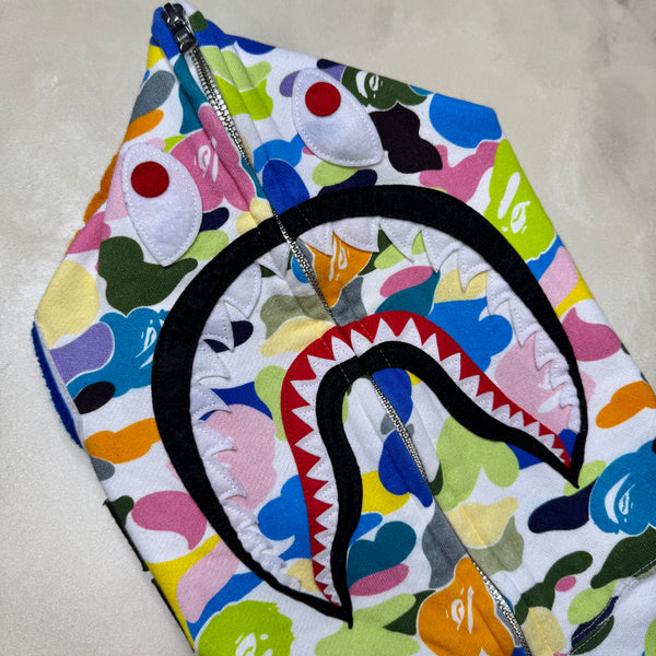 [M] Bape Full Multi Camo Shark Hoodie