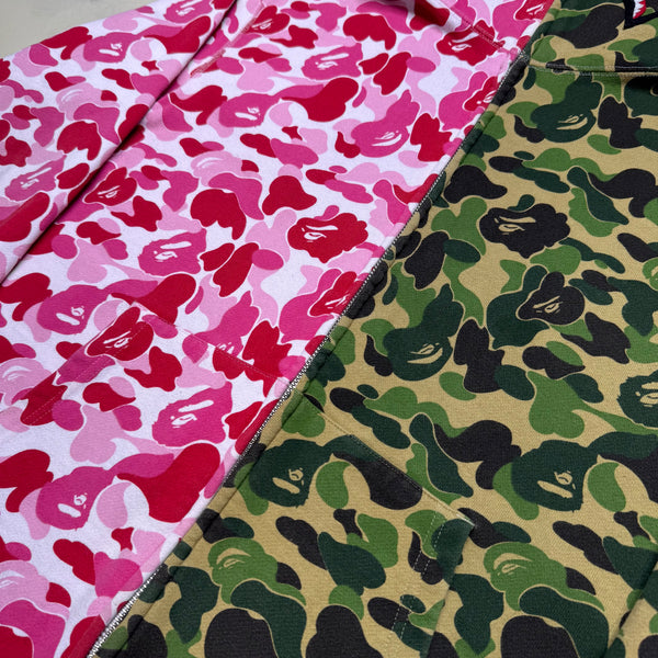 [L] Bape Split ABC Camo Shark Hoodie