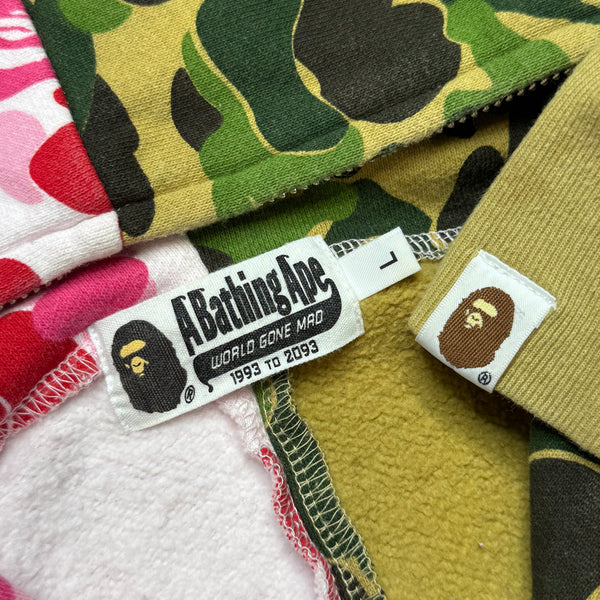 [L] Bape Split ABC Camo Shark Hoodie