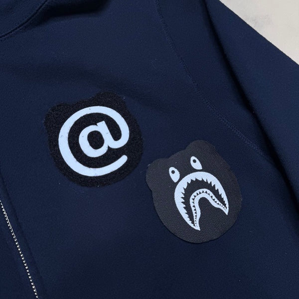 [L] Bape x Bearbrick Collab Shark Hoodie