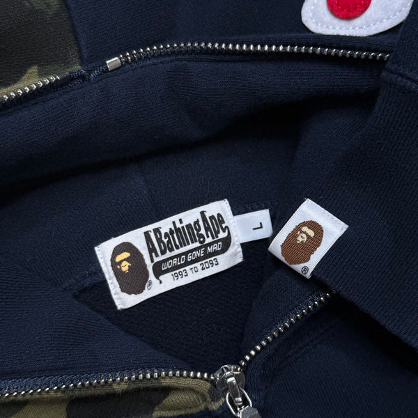 [L] Bape x Bearbrick Collab Shark Hoodie