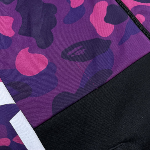 [L] Bape Purple Camo Zip-Up