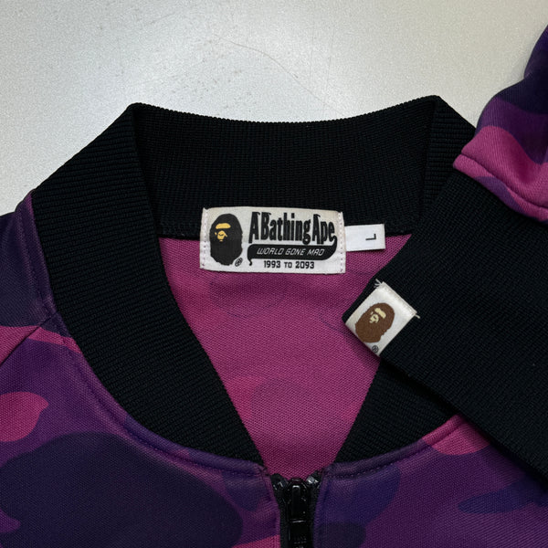 [L] Bape Purple Camo Zip-Up