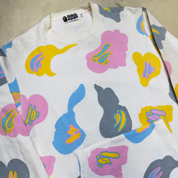 [XL] Bape Cotton Candy Camo Sweatshirt
