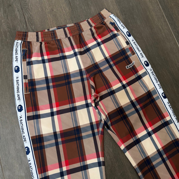 [XL] Bape Plaid Pattern Sweatpants