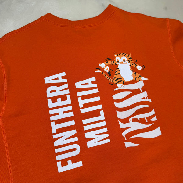 [2XL] Bape Orange Tiger Logo Sweatshirt