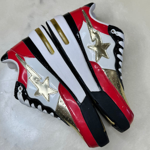 [5.5] Bape Red Metallic Roadstas