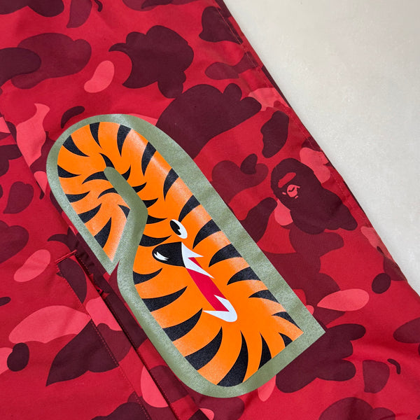[2XL] Bape Full Red Camo Shark Jacket