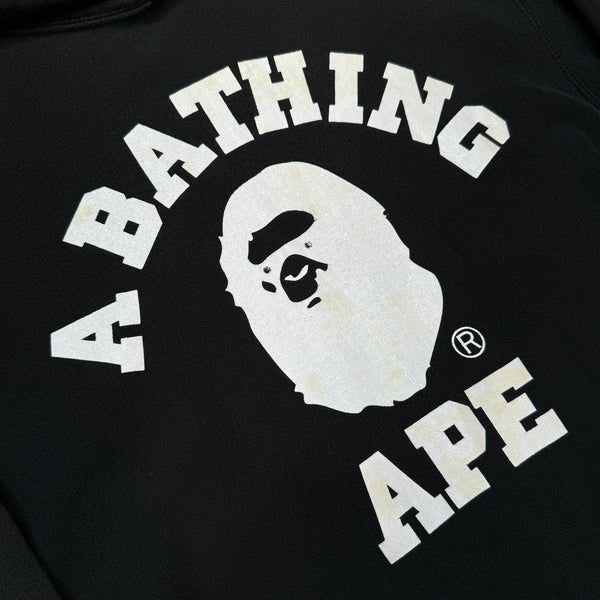 [S] Bape Swarovski College Logo Hoodie