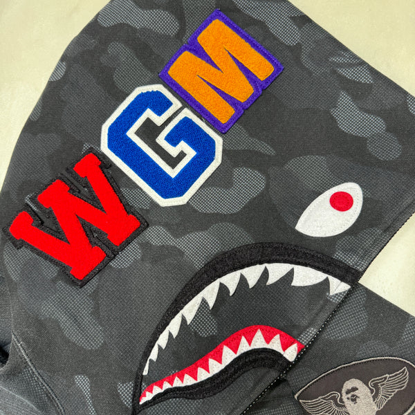 [XL] Bape Full Dot Camo Shark Hoodie