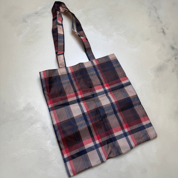 DS Bape Plaid Ape Head Tote Bag