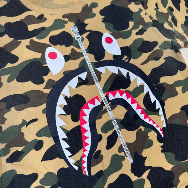 [M] Bape 1st Camo Shark Logo Tee