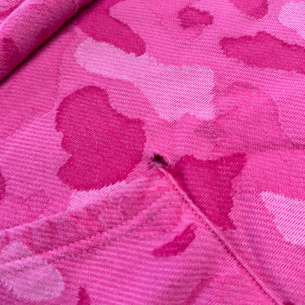 [S] Bape Pink Jacquard Camo Hoodie