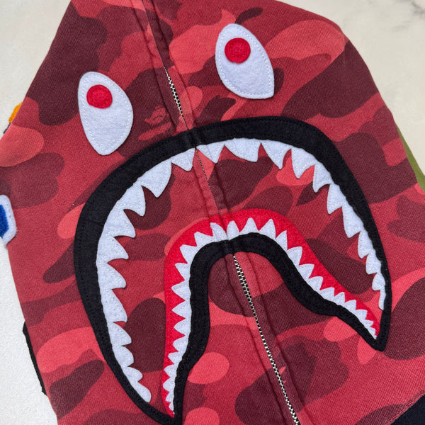 [L] Bape x OVO Collab Shark Hoodie
