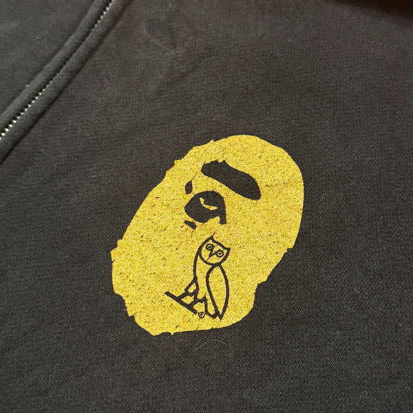 [L] Bape x OVO Collab Shark Hoodie