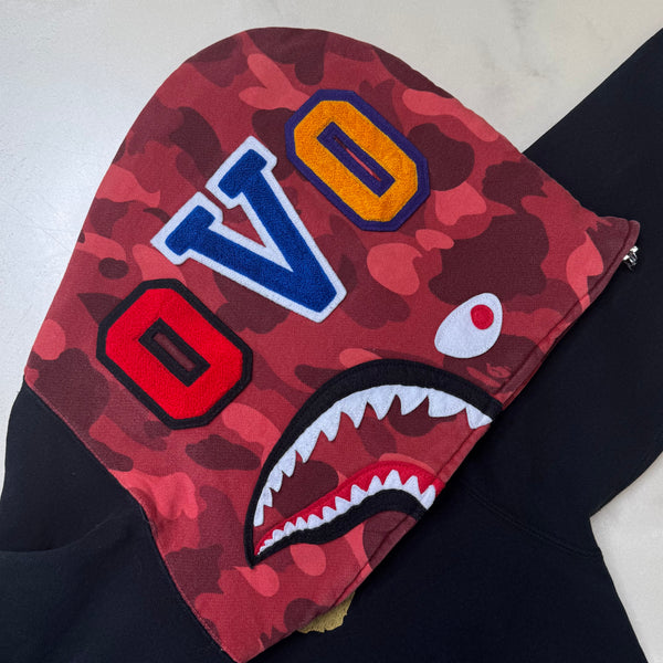 [L] Bape x OVO Collab Shark Hoodie