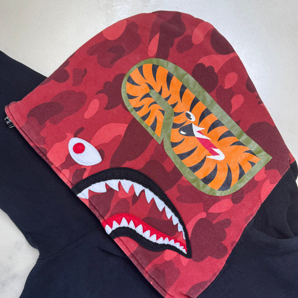 [L] Bape x OVO Collab Shark Hoodie