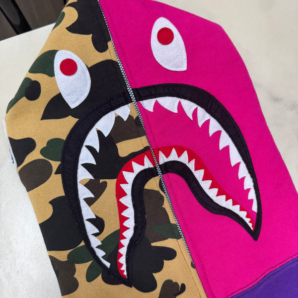 [L] Bape Crazy Camo Shark Hoodie