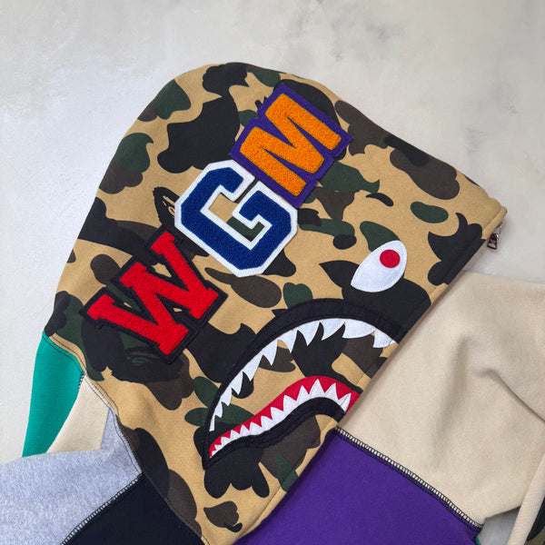 [L] Bape Crazy Camo Shark Hoodie