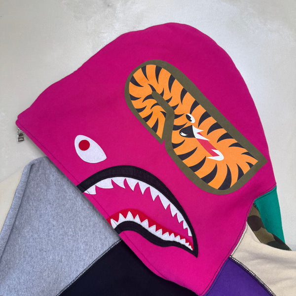 [L] Bape Crazy Camo Shark Hoodie