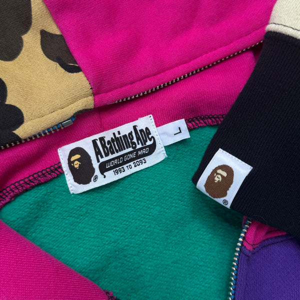 [L] Bape Crazy Camo Shark Hoodie