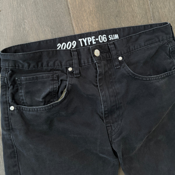 [M] Bape Type-09 Slim Black Jeans