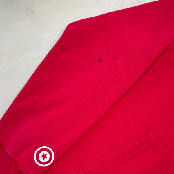 [XL] Bape Red Half Camo Shark Hoodie