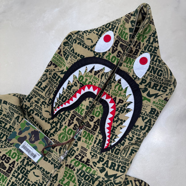 [XL] DS Bape XXV Cities Shark Hoodie