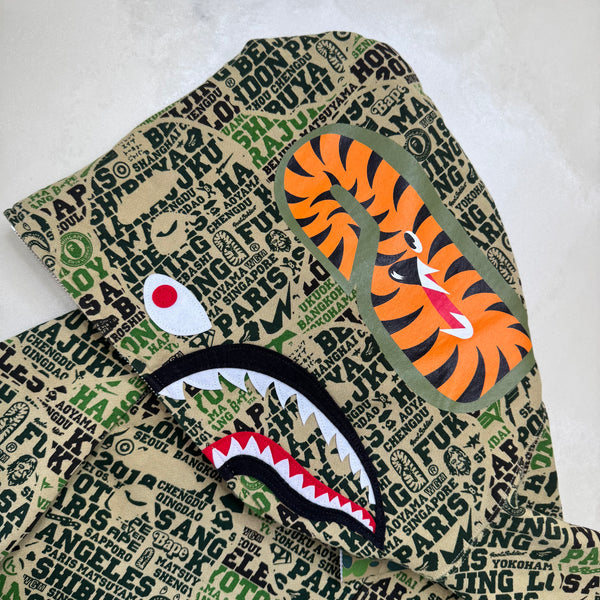 [XL] DS Bape XXV Cities Shark Hoodie