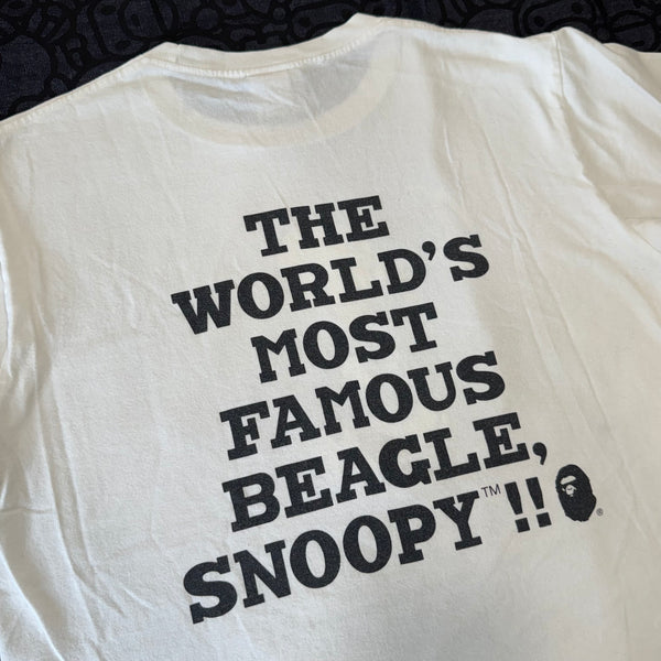 [M] Bape x Snoopy Shark Hoodie Tee