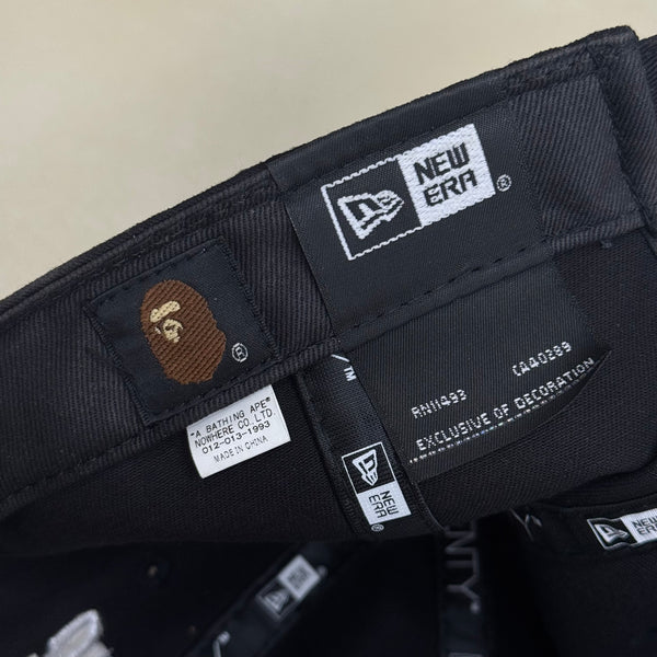 Bape x New Era Black NY Logo Hat