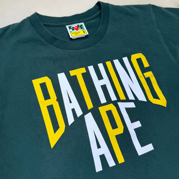 [S] Bape Green NY Logo Tee