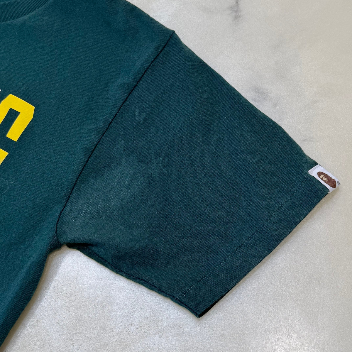 [S] Bape Green NY Logo Tee