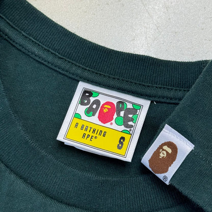 [S] Bape Green NY Logo Tee