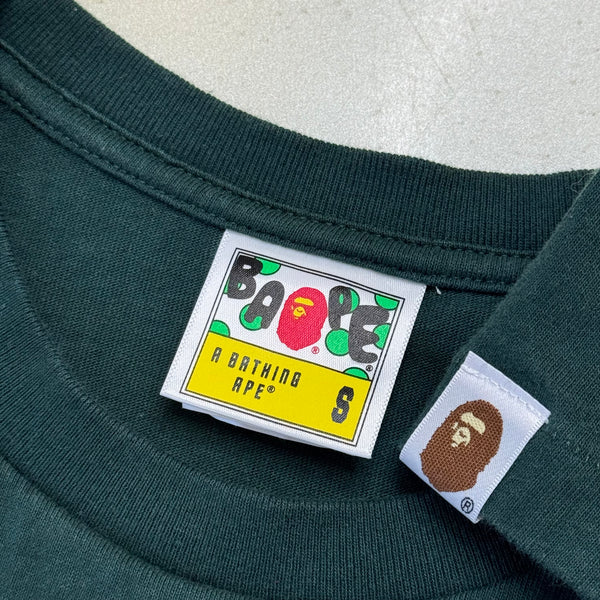 [S] Bape Green NY Logo Tee