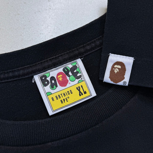 [XL] Bape Grid Logos Ape Head Tee