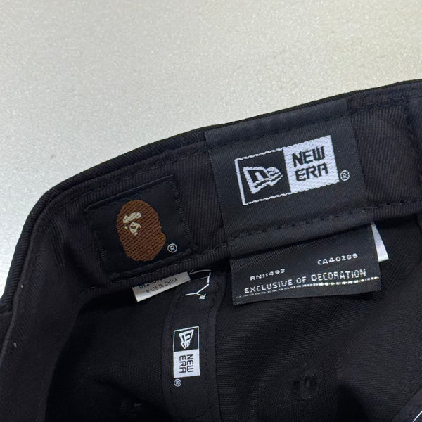 Bape x New Era Black Spell Logo Hat