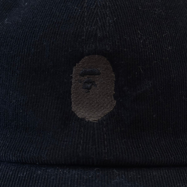 Bape Black Corduroy Ape Head Hat