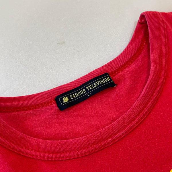 [L] Bape Red 24 Hour Television Tee