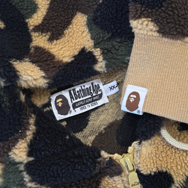[2XL] Bape Fleece 1st Camo Zip-Up Hoodie