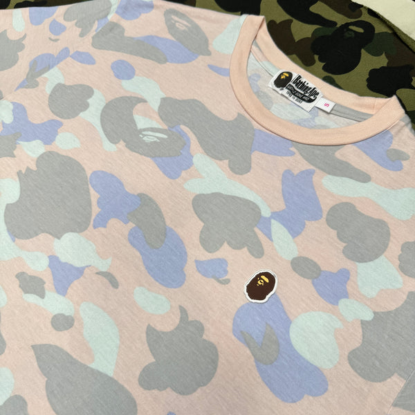 [S] Bape Pastel Camo Long-Length Tee